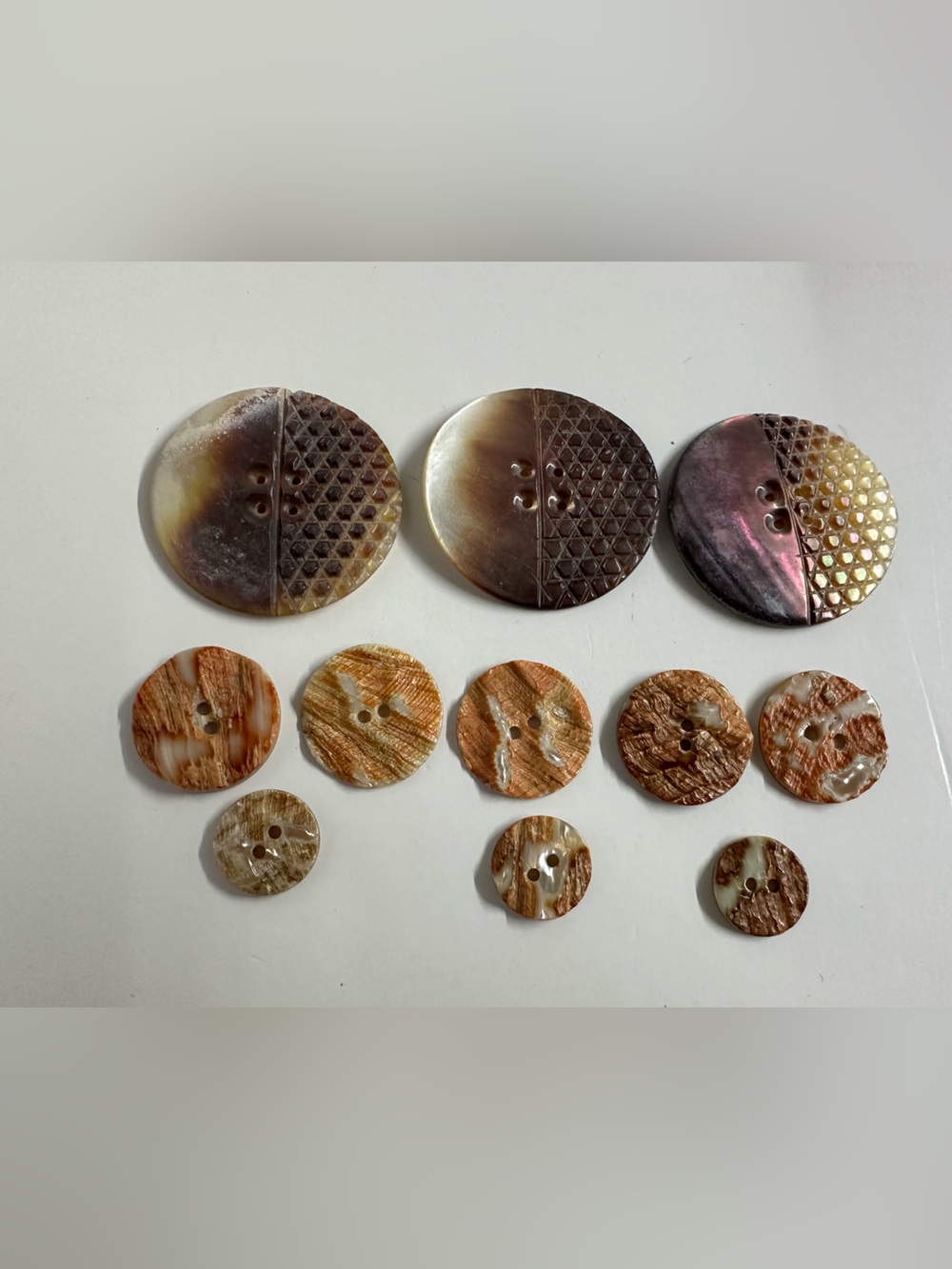 Abalone Buttons - Lot of 11